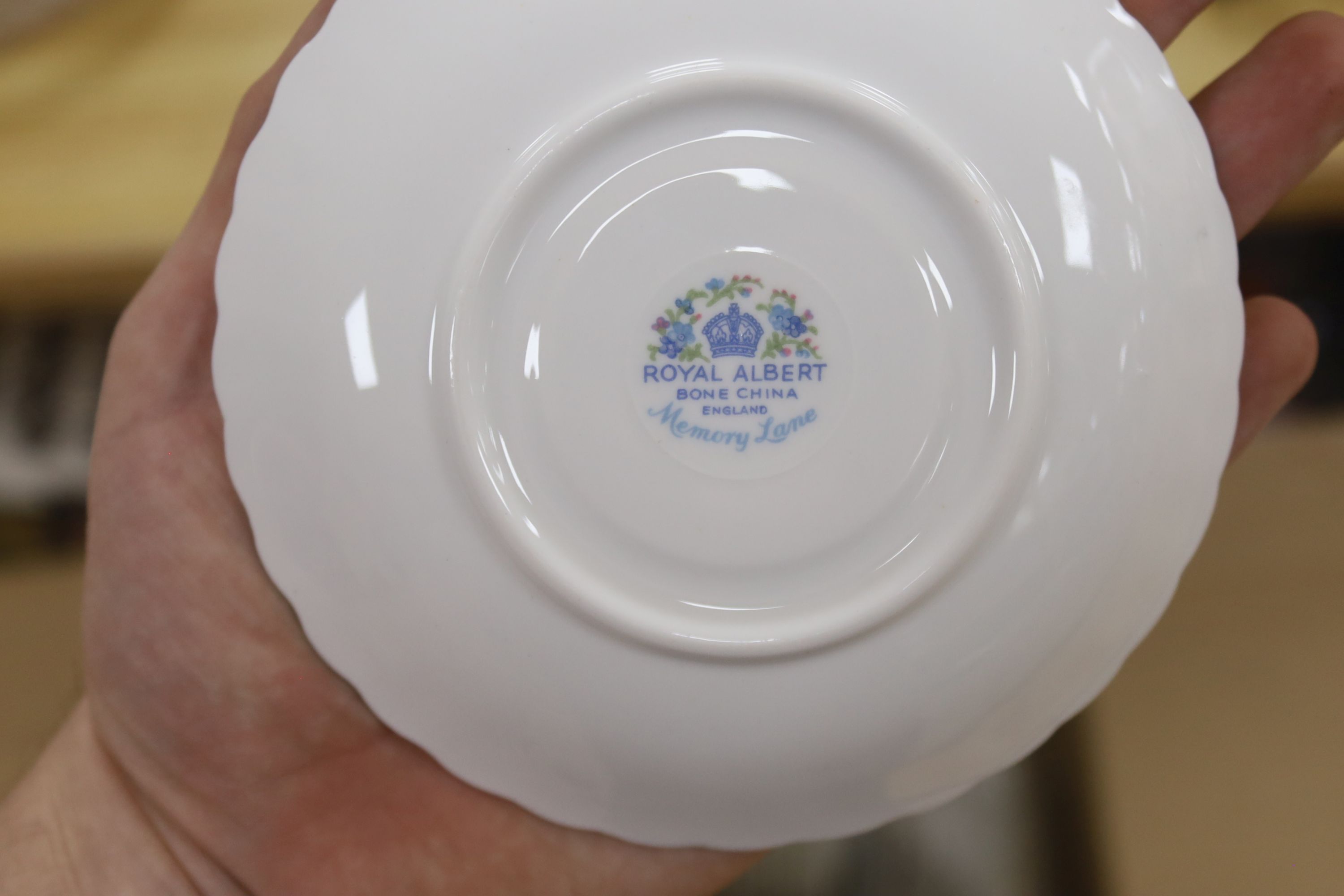 A Royal Albert Memory Lane tea service for eight